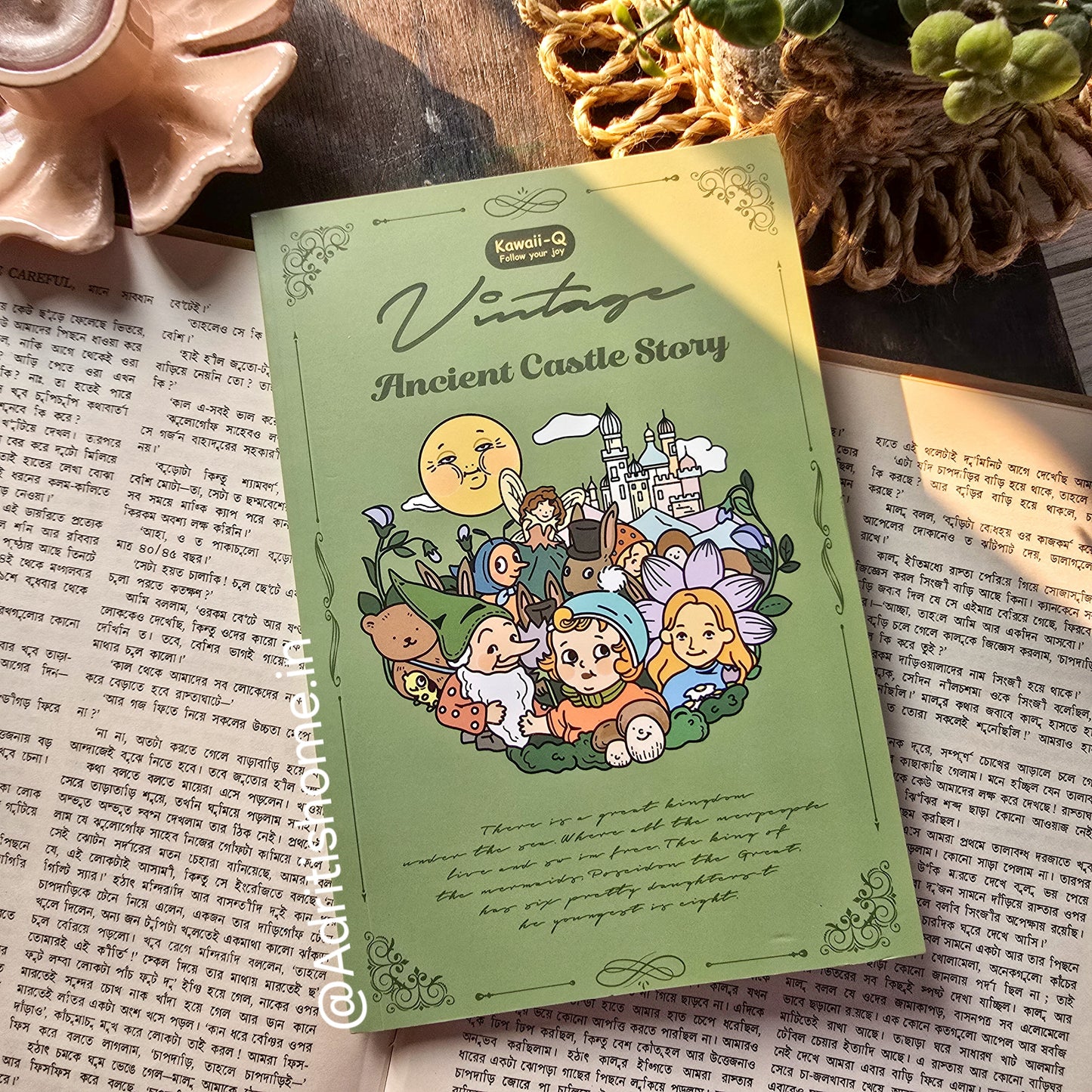 KQ1775 |G7/| Vintage Ancient Castle Story (Folk Tale Series) | 20 Sheets. Vintage Sticker Book