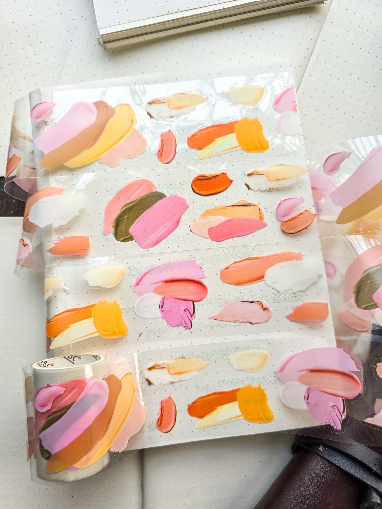 YSLT-202 #1 LIGHT COLOR RICH| Art Paint Themed Pet Sticker Roll| Art Journey Series Tape Sticker Roll