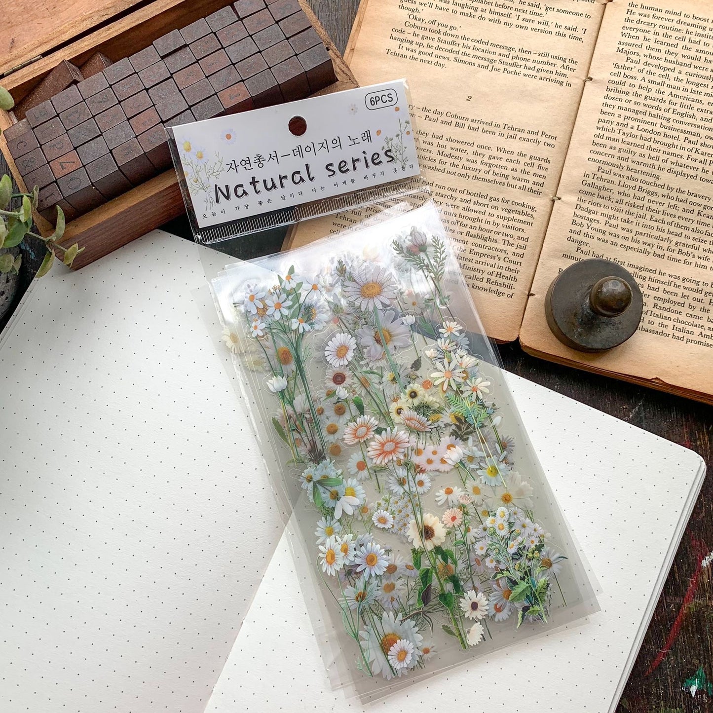 Zrcs 801|G-3| -  PET Journal Sticker | Transparent Sticker - 6 sheet