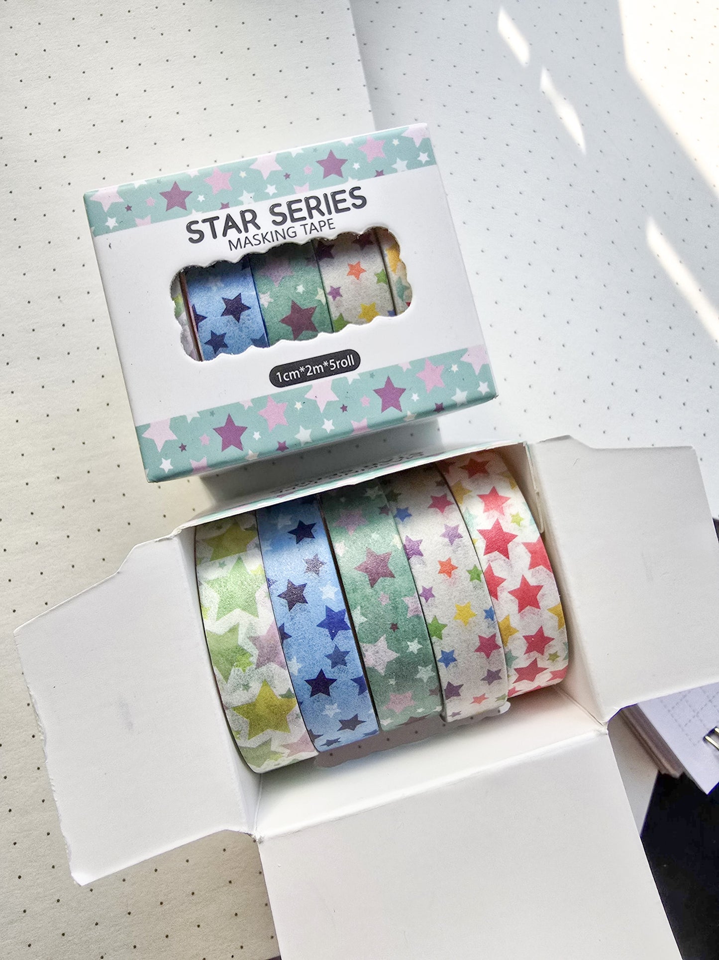 xmjd3089b -1 Star Series Washi Tape Set | 1cm* 2m  set of 5