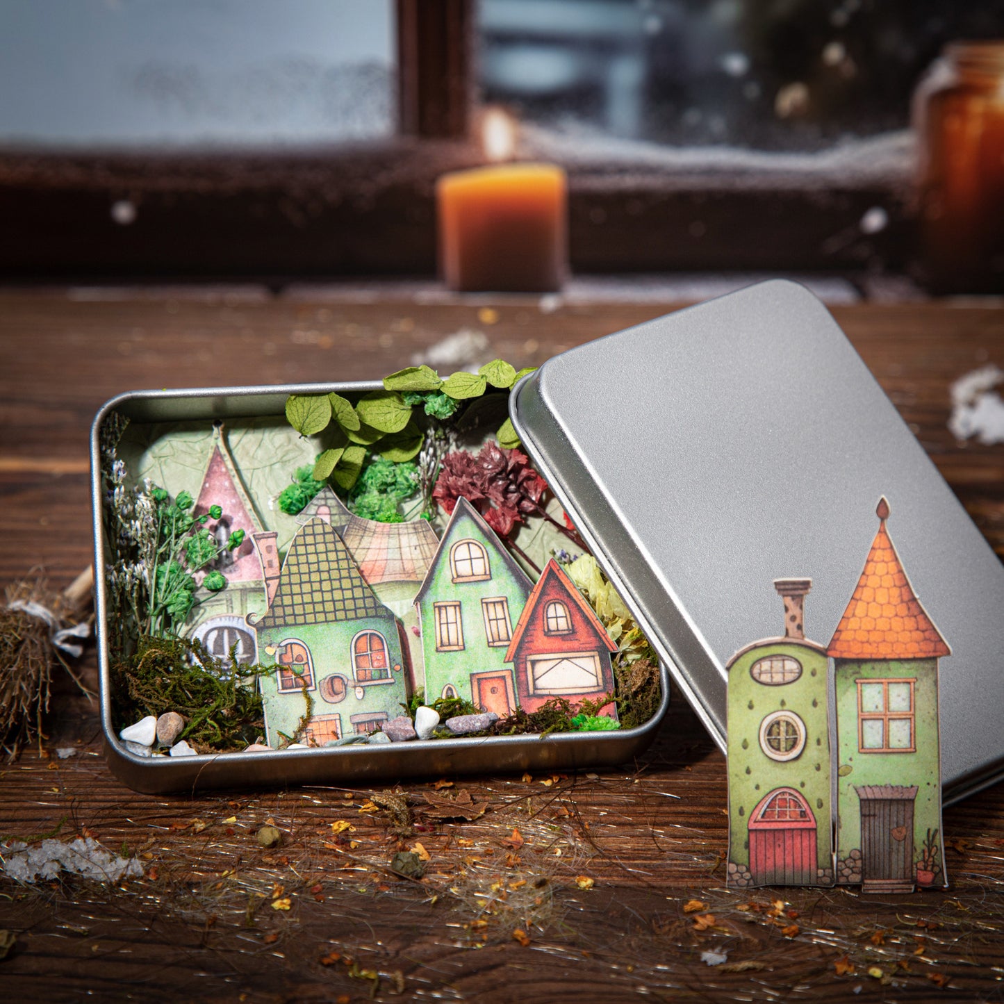 MHD-GGXW001-Vintage Home Paper Stickers | 35 X 80 mm | 15 Designs 1 Each | 15 Stickers Total