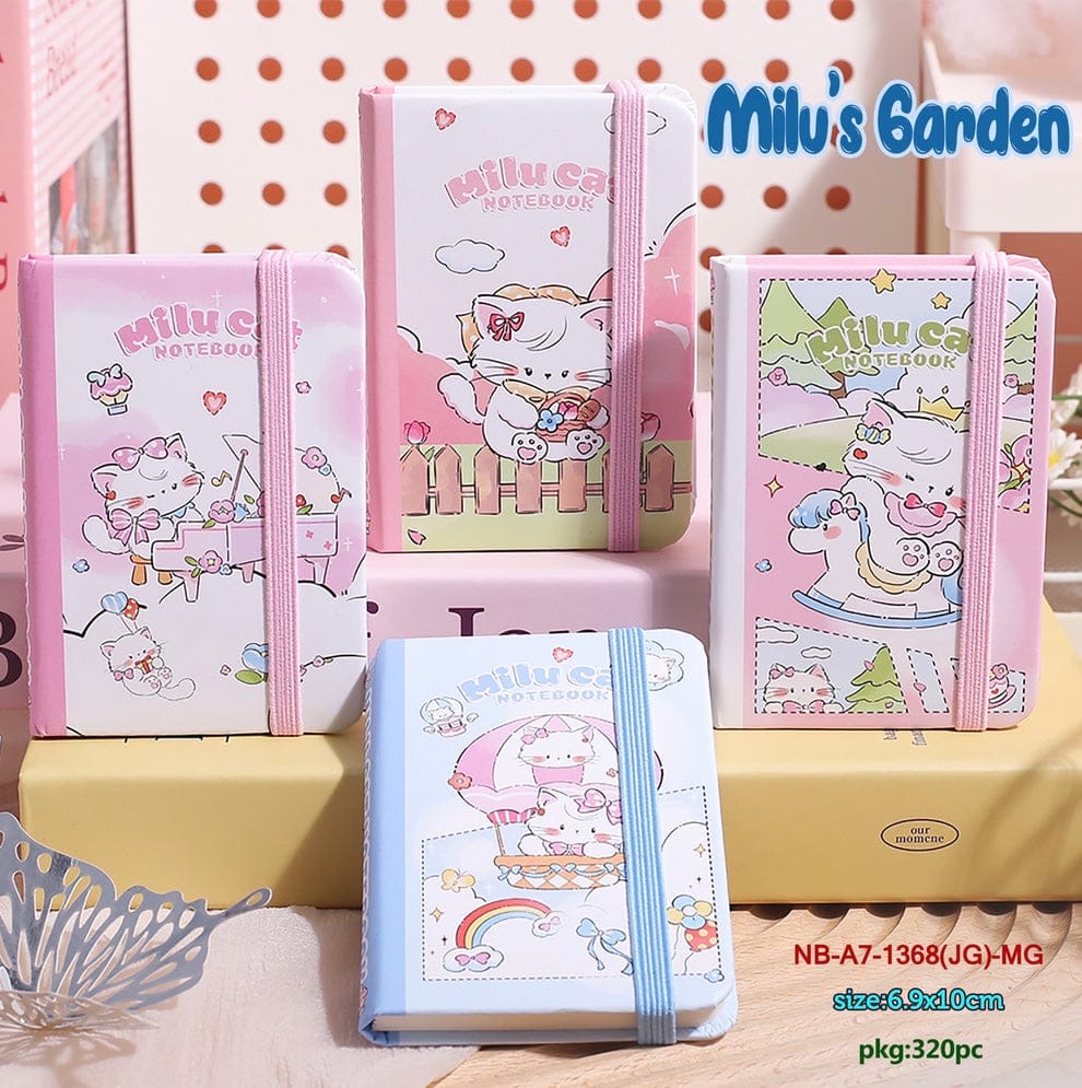 Jgyca7801 Milu Cats A7 Notebook Ruled Notebook | 80 Pages 6.9*10cm