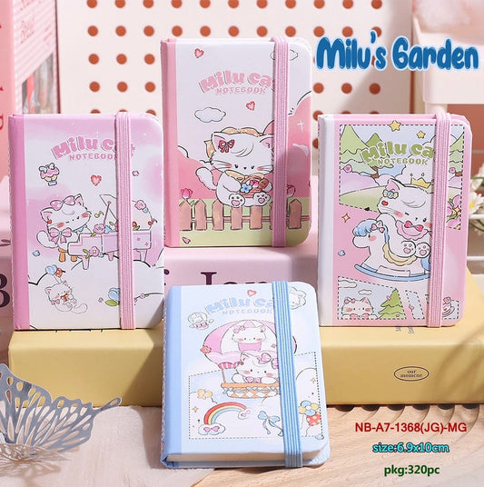 Jgyca7801 Milu Cats A7 Notebook Ruled Notebook | 80 Pages 6.9*10cm