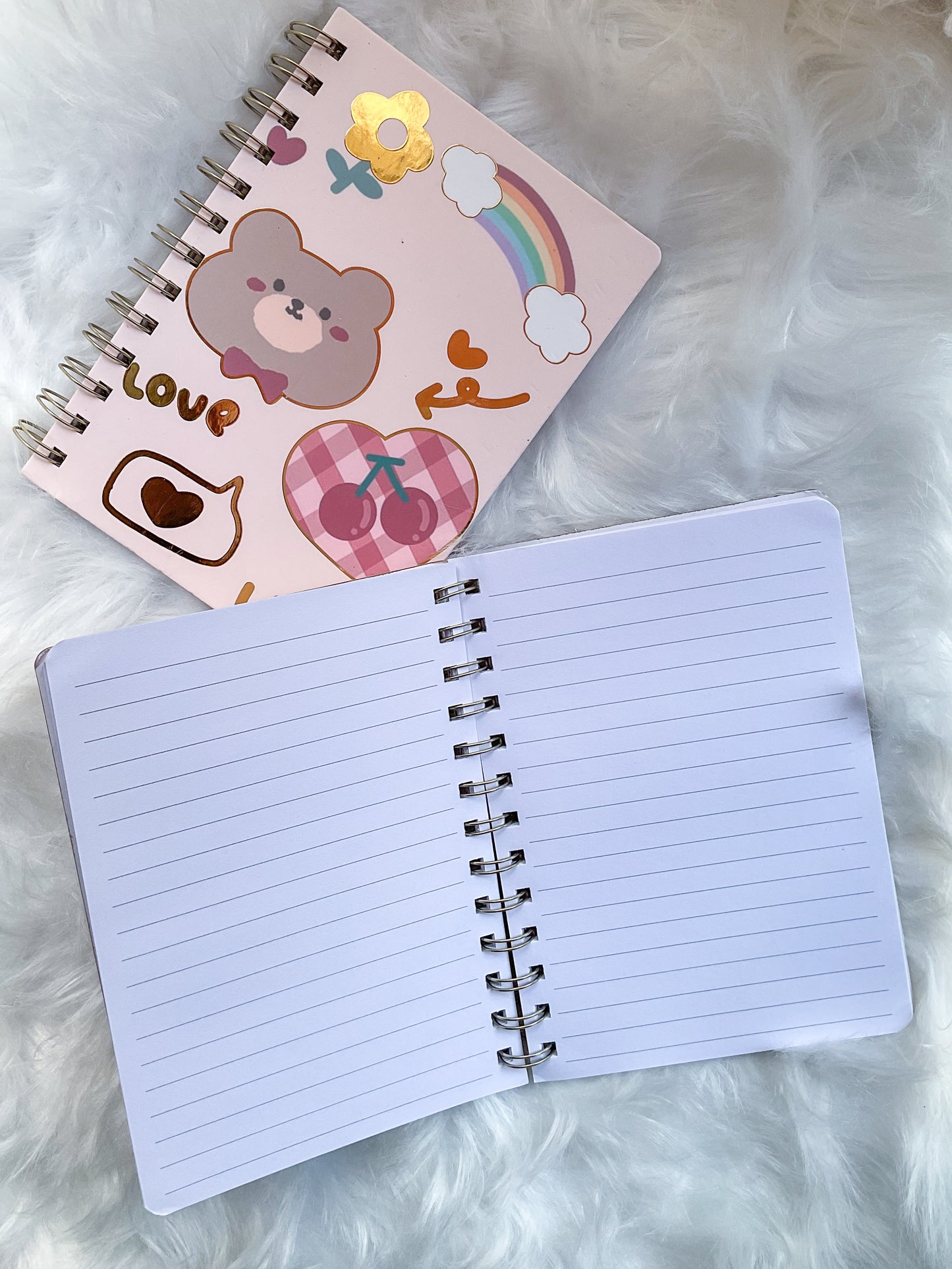 B501- |RF| Love Like| Kawaii Dairy | Spiral binding |Ruled Special Notebooks 80 Pages 17.5x12.5 cm |Spriral Cute Kawaii Character Diary