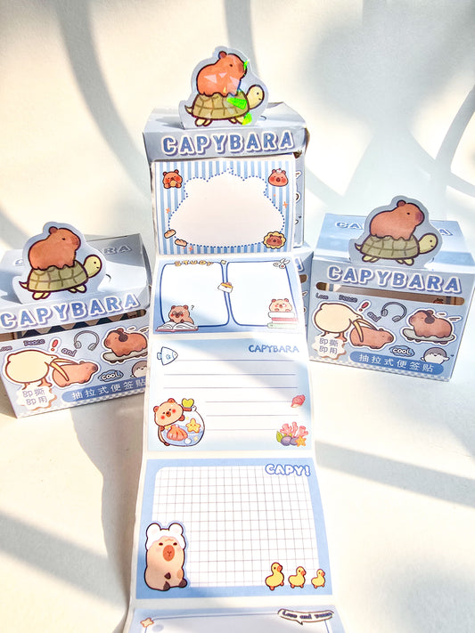 CM2757#4 1 |Rf|  pc Kawaii Sticker Roll Brown | 48 pcs Stickers | Paper Stickers | CAPYBARA