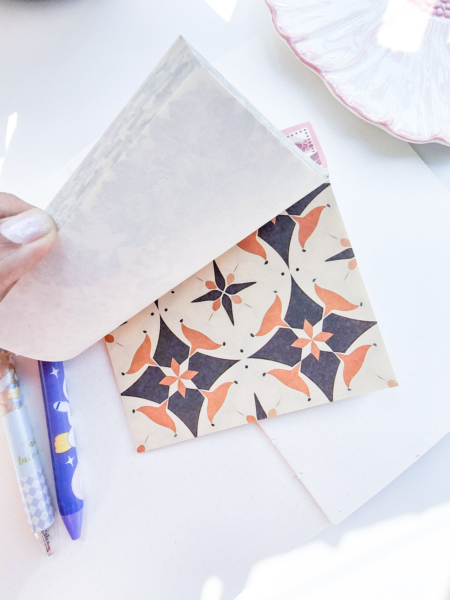 NXSG-606|G-4| South Positive Tiles | Journal Paper| Floral Vintage Paper| Green Theme|120*120mm 30 Pcs