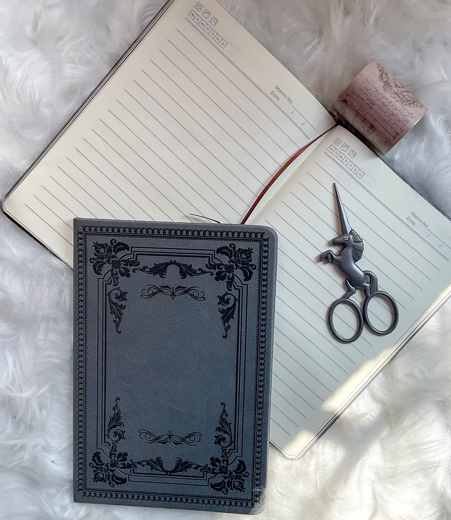 MG265L | Vintage Leather Note Book | A5 |  21*14.5cm | Ruled | Hard Cover| Black | 63 Pages
