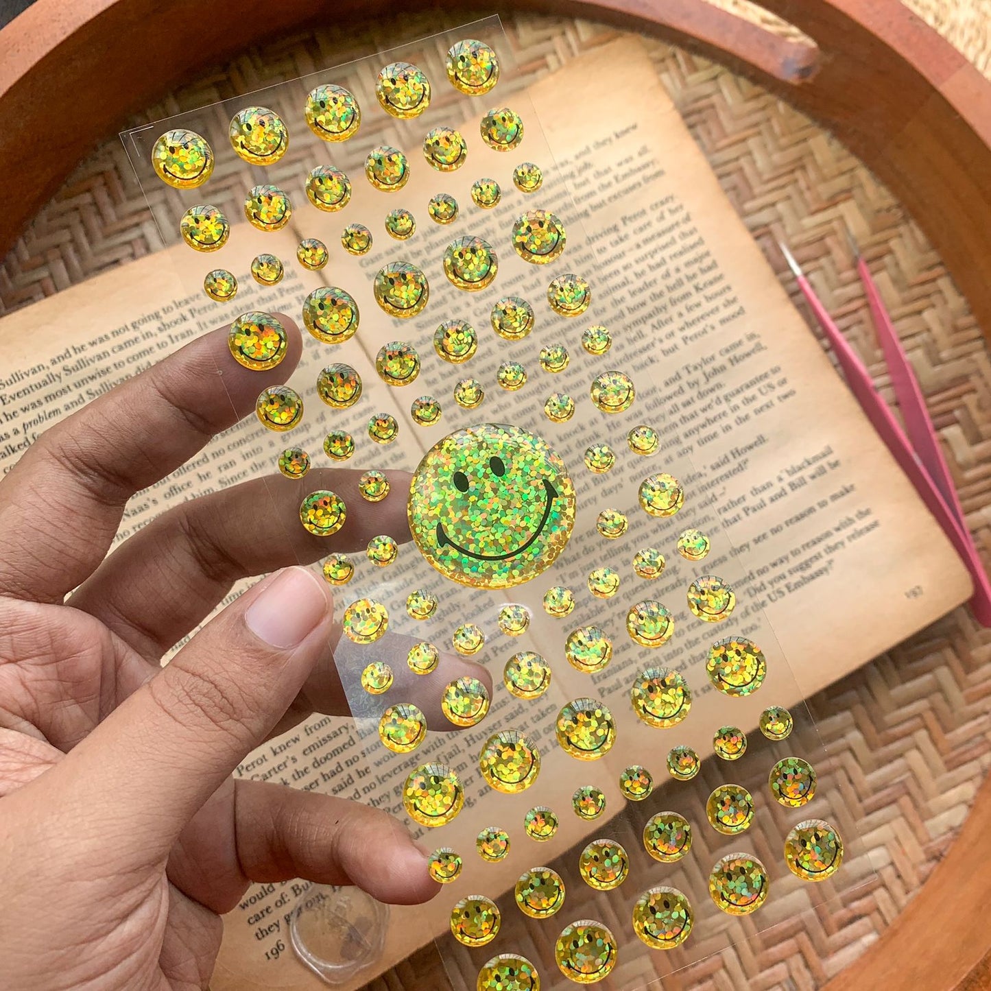 SLAYB 01- 3D Decorative Stickers Smiley | 1 sheet