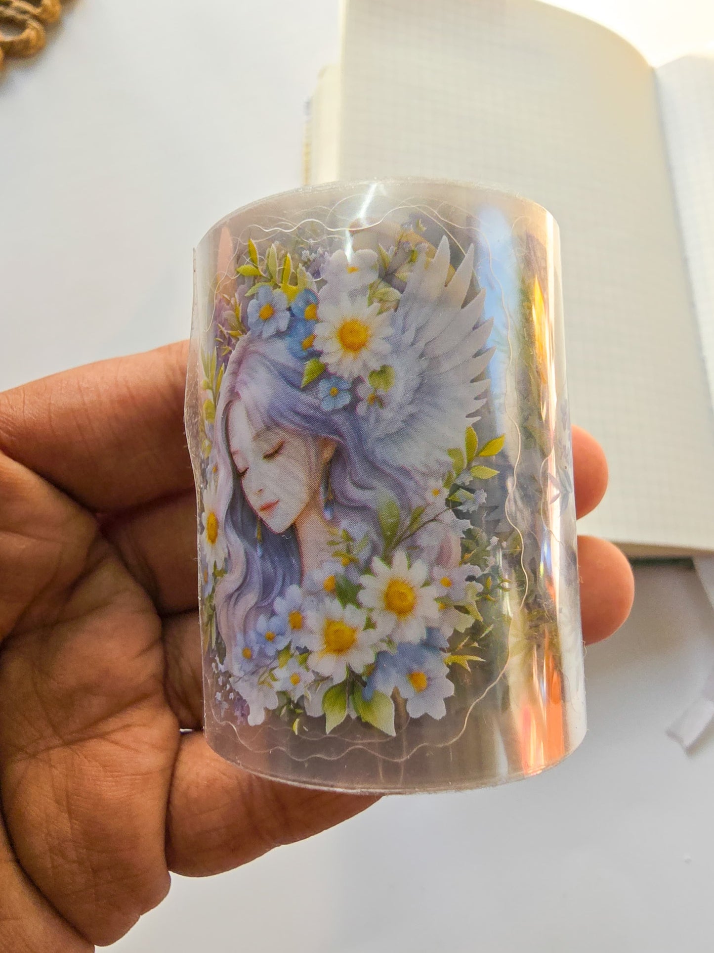YYXZXL101|R-E|  Sticker Roll| Blue Fairy pet sticker Roll