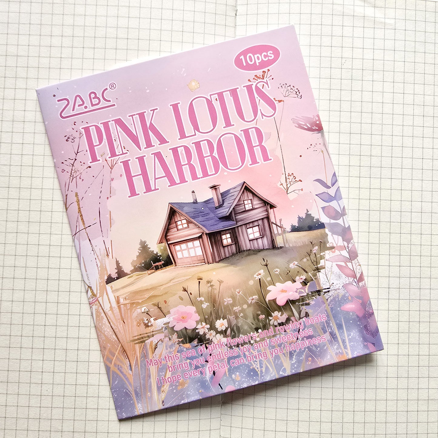 HHXZ603|G-2| - sticker package Flower Sea Boat Series Landscape Landscaping Special Oil and Paper Cut Film Handbook Material