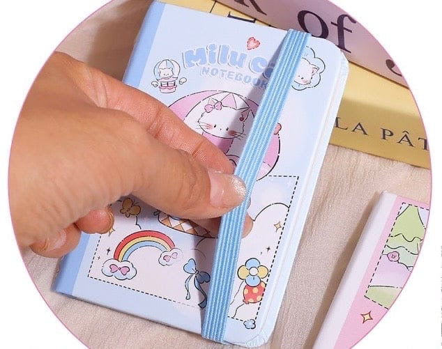 Jgyca7801 Milu Cats A7 Notebook Ruled Notebook | 80 Pages 6.9*10cm