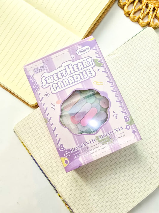 MXSK403|R-E|  Mini Journal Kit| material paper Qimeng Huajian series non-sticky DIY collage retro creative notebook
