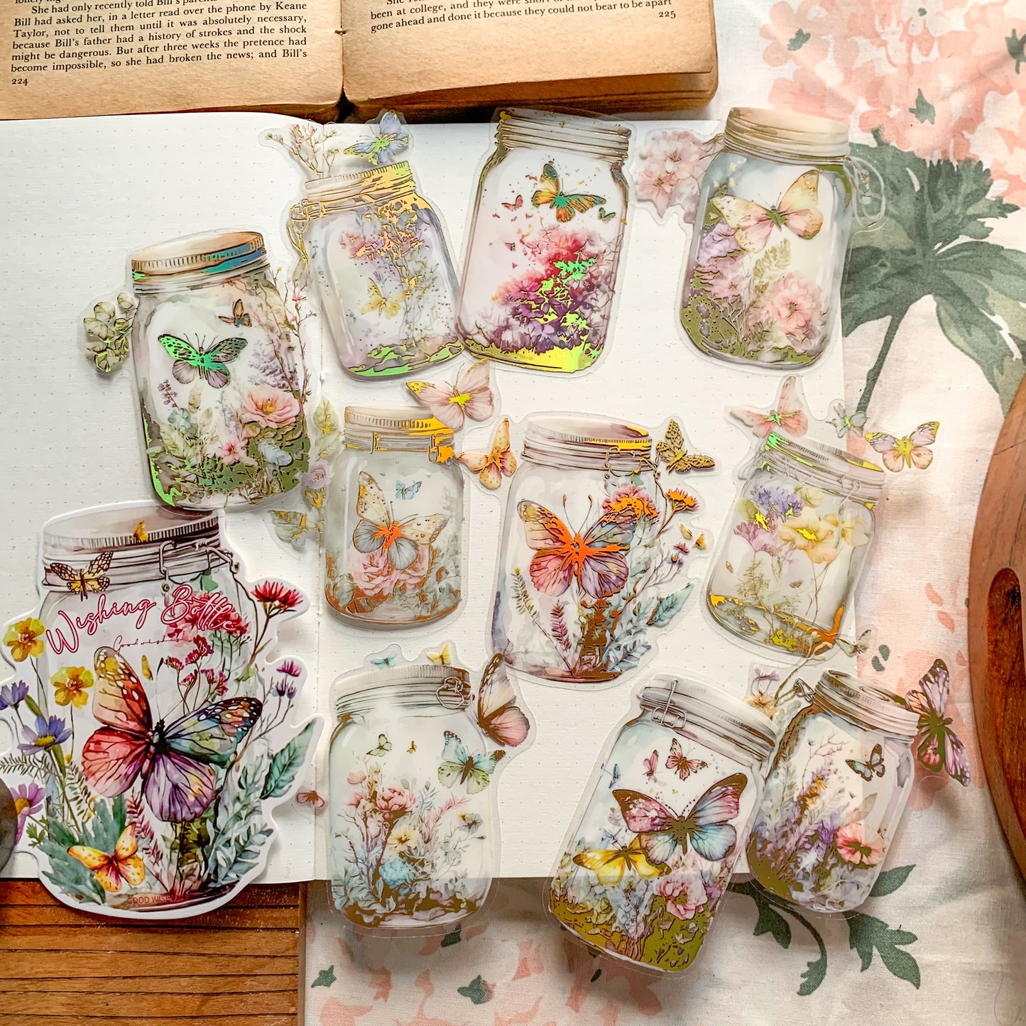 Mg04041 Wishing Bottle Pet Sticker Bag 10Pc