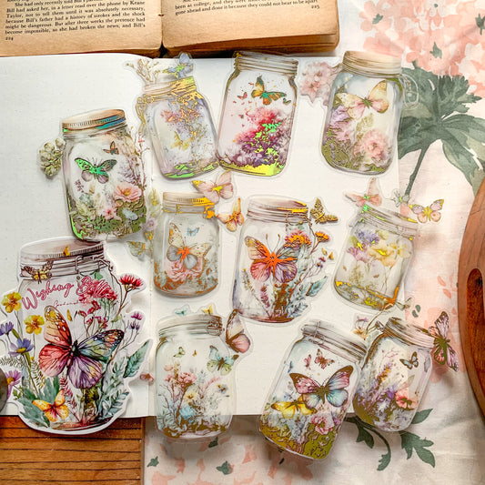 Mg04041 Wishing Bottle Pet Sticker Bag 10Pc