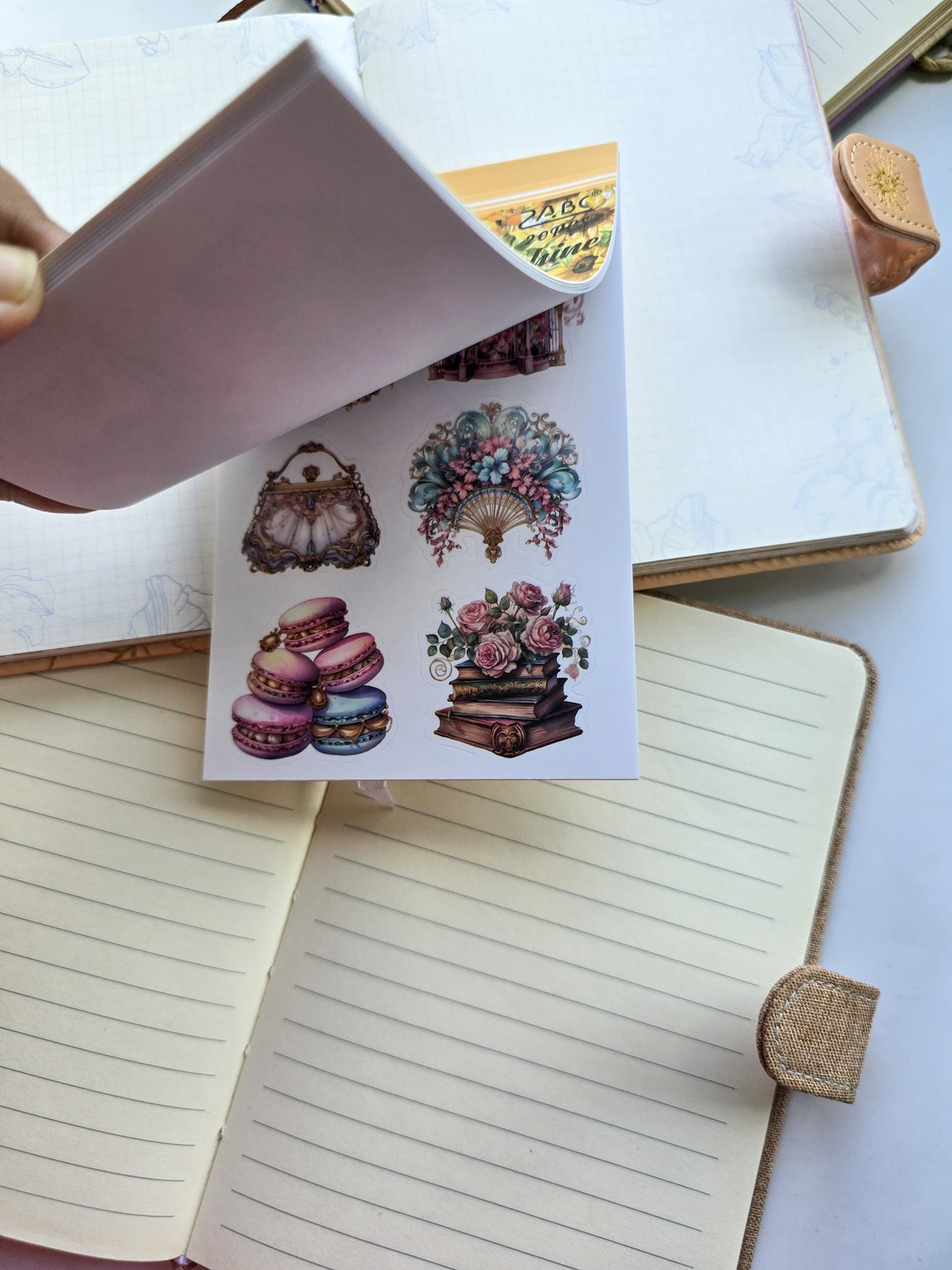 Smjsg404|G-7| Paper Sticker Book | Kintoki Warm Sunshine | 20 Pages 100*145mm PreCut Sticker