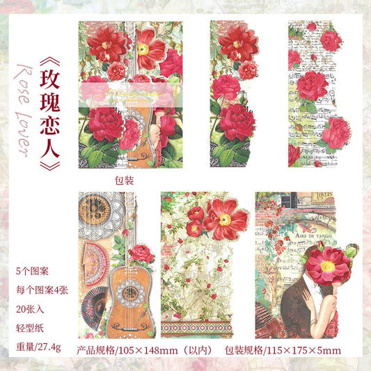 Wwsh002  |G4| All Things Bloom Journal Paper Book Floral  | 5x4 20 pcs