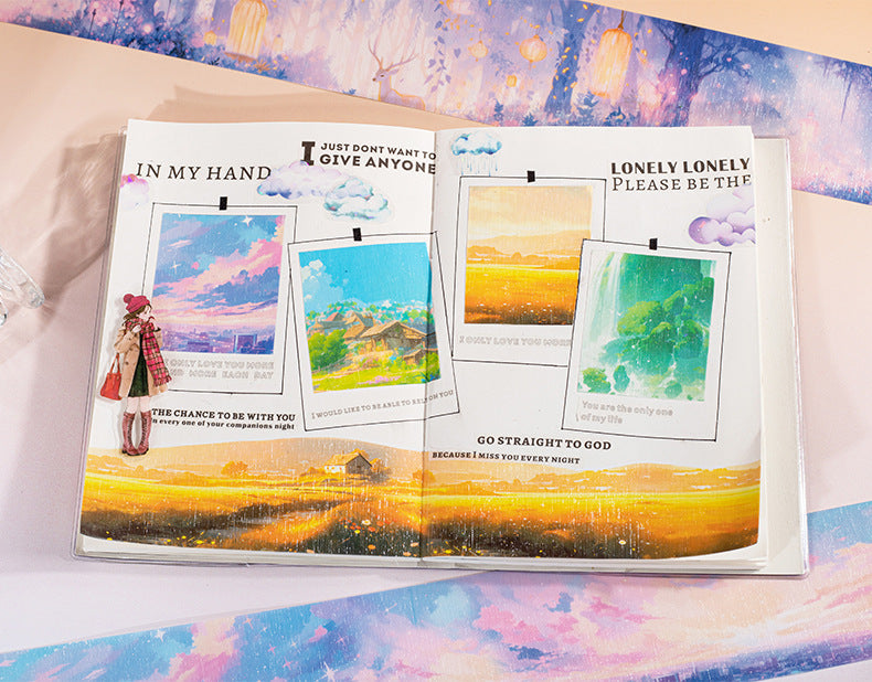 MHD-TYMJ006-|Rc| Scenery Theme Translucent PET Sticker Roll