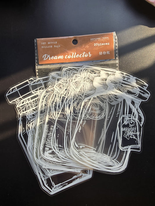 Rmlm005|G-5| Transparent Jar Sticker | Dream Collector series | 4*5 20 pcs. 95*140mm