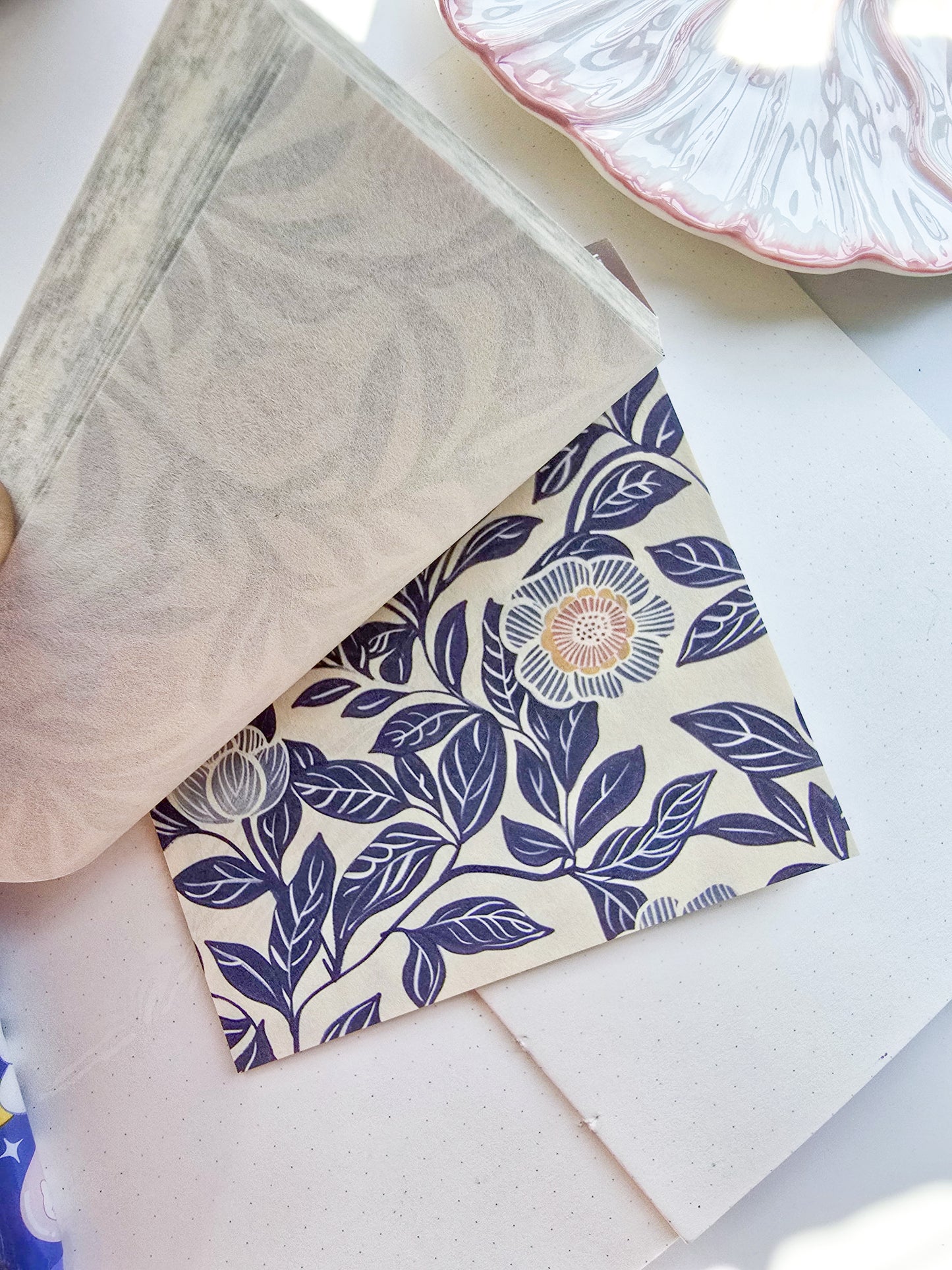 NXSG-601 |G4| Soft Style Retro| Journal Paper| Floral Vintage Paper| Brown Theme|120*120mm 30 Pcs