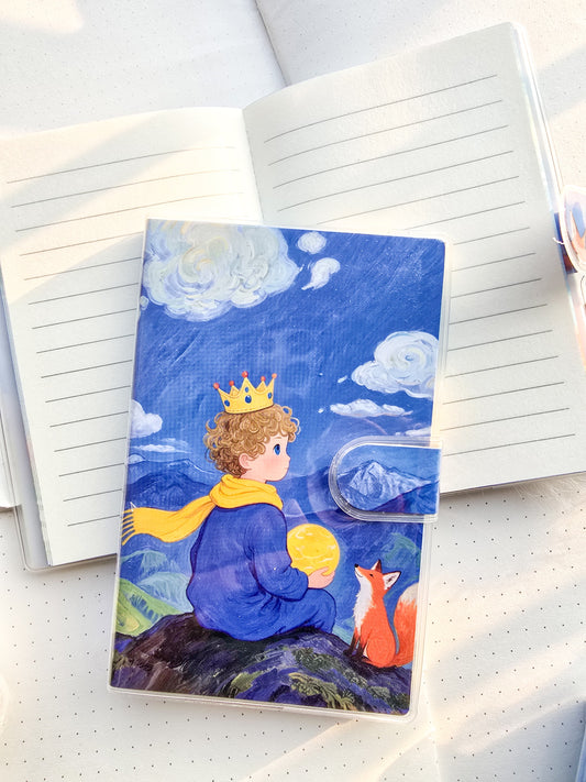 160044 Fox And The Prince Velcro Notebook  | Ruled Notebook Random Design 14*9 cm