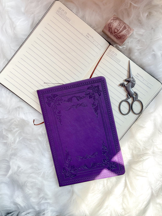 MG265L | Vintage Leather Note Book | A5 |  21*14.5cm | Ruled | Hard Cover| Black | 63 Pages