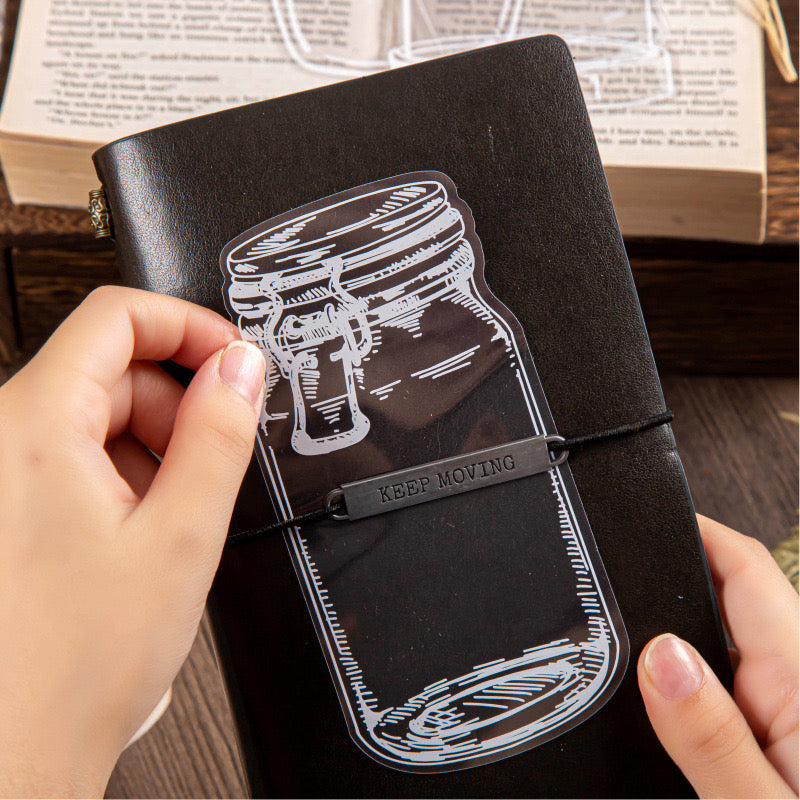 Rmlm003 Transparent Jar Sticker | Dream Collector series | 4*5 20 pcs. 95*140mm