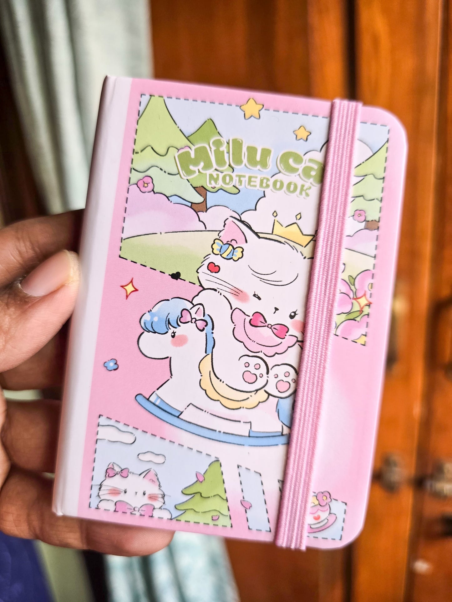 Jgyca7801 Milu Cats A7 Notebook Ruled Notebook | 80 Pages 6.9*10cm
