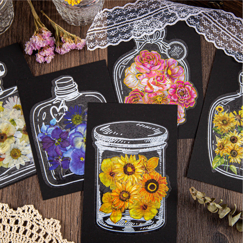 Rmlm003 Transparent Jar Sticker | Dream Collector series | 4*5 20 pcs. 95*140mm