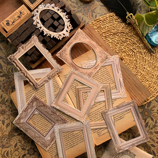MG0240546 Vintage Frame Paper Cutout 80*100Mm 10Pc
