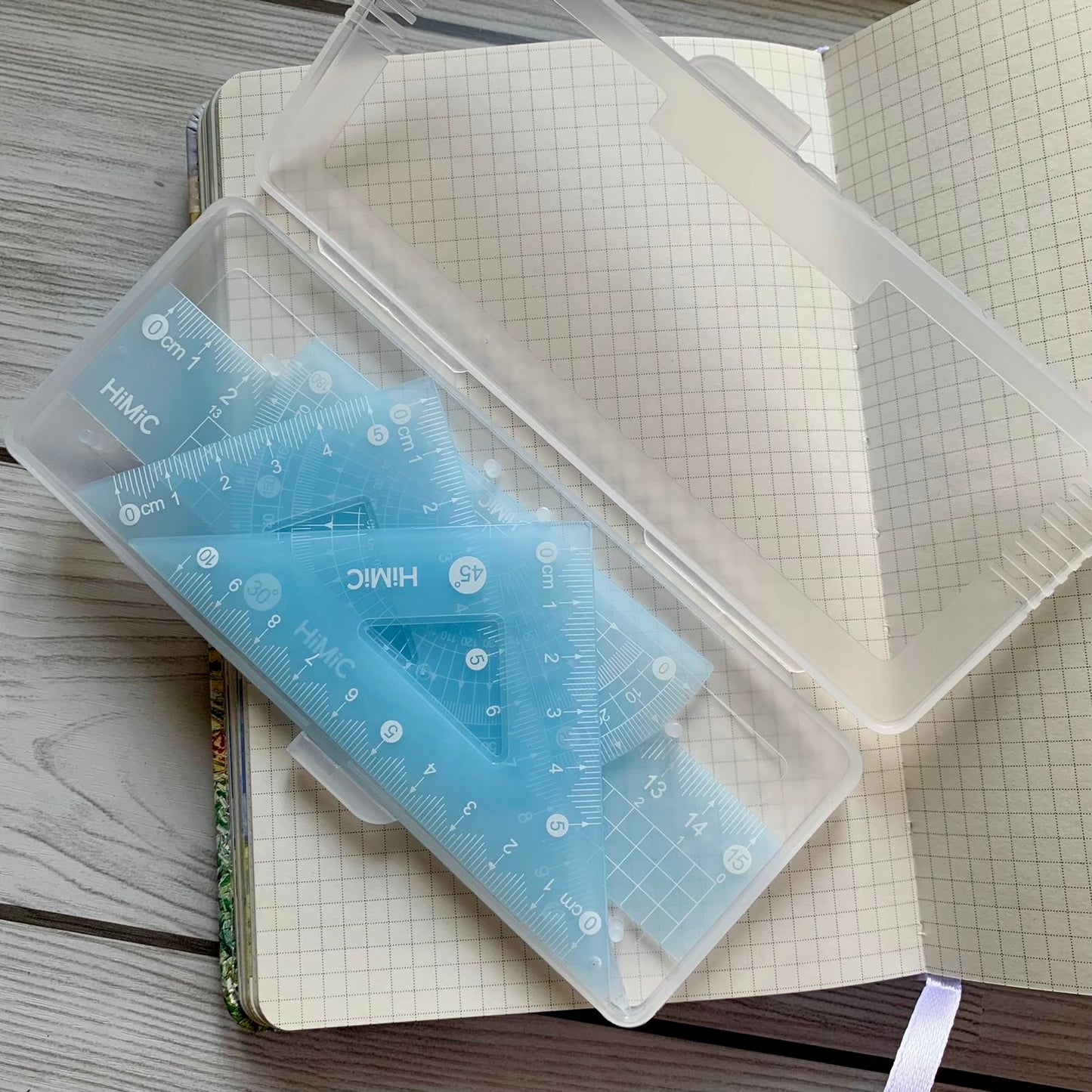 HMC9027 Ruler Set of 5 | Blue | Geometry Box