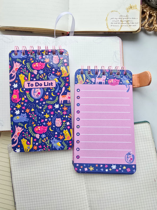 #7 To do Notepad | Spiral Binding | Cute Notepad | Daily Planner | Cute Cat