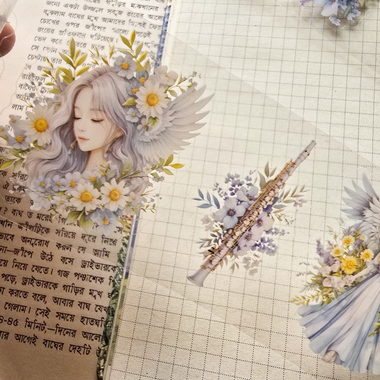 YYXZXL101|R-E|  Sticker Roll| Blue Fairy pet sticker Roll