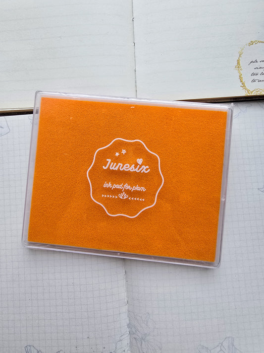 Big Ink Pad Orange | Ink Stamp Pad|12.5x10cm