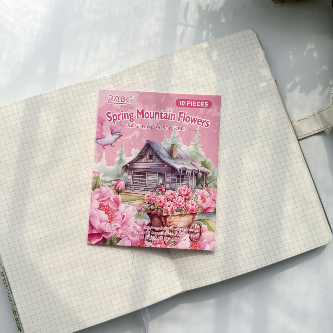 FHXY601 - sticker bag flowers elegant series special oil and paper hand curtain sticker background creative sticker