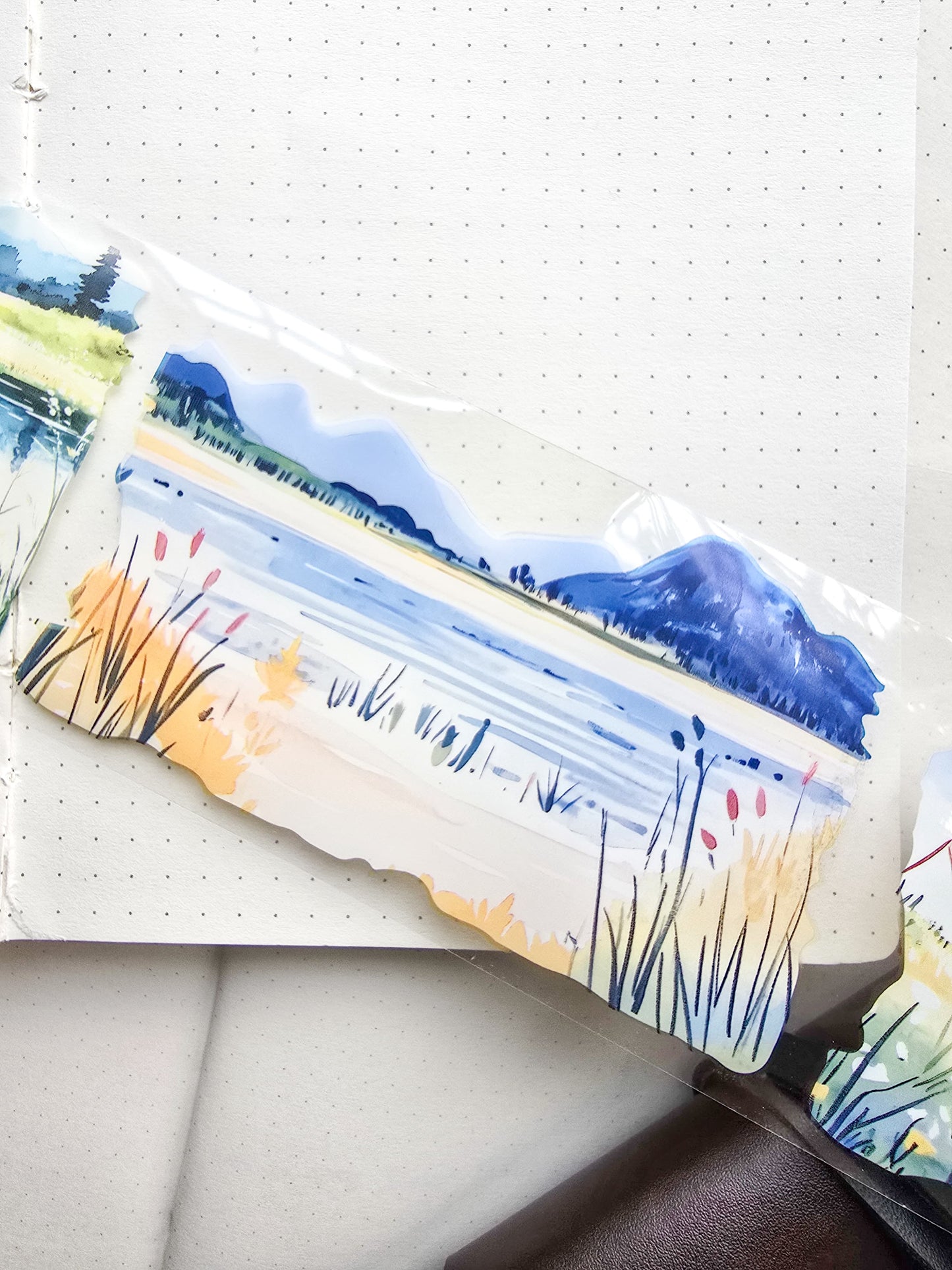 Lyly202-4 Sunset Greek Scenery Precut Sticker Roll