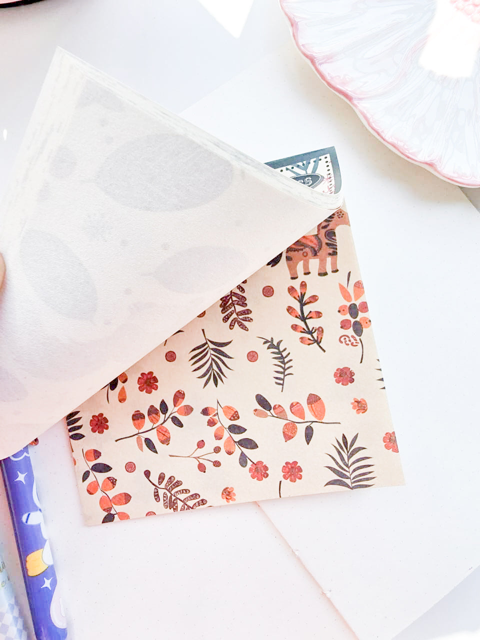 NXSG-605|G-4| First Snow Christmas| Journal Paper| Floral Vintage Paper| Green Theme|120*120mm 30 Pcs