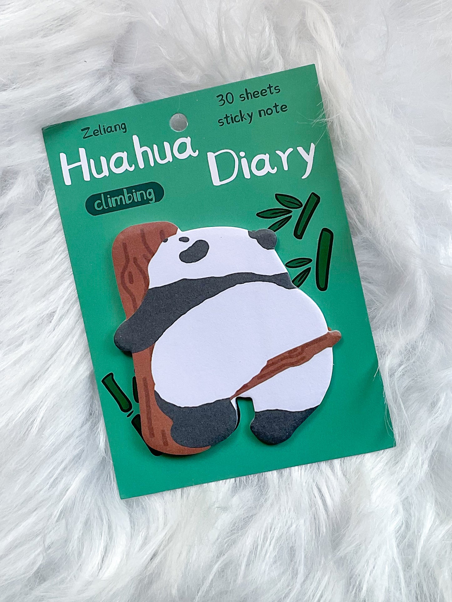 101MG04 | Huahua Diary | Cute Panda Sticky Note| 30 Sheets | 70*85mm