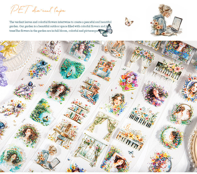 Hhyl003|R-D| The Sea Drifting Sticker roll Pet Sticker | 60mm*2m |