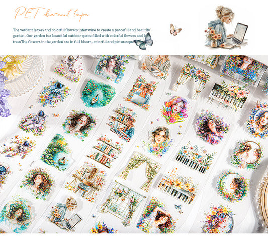 Hhyl003|R-D| The Sea Drifting Sticker roll Pet Sticker | 60mm*2m |