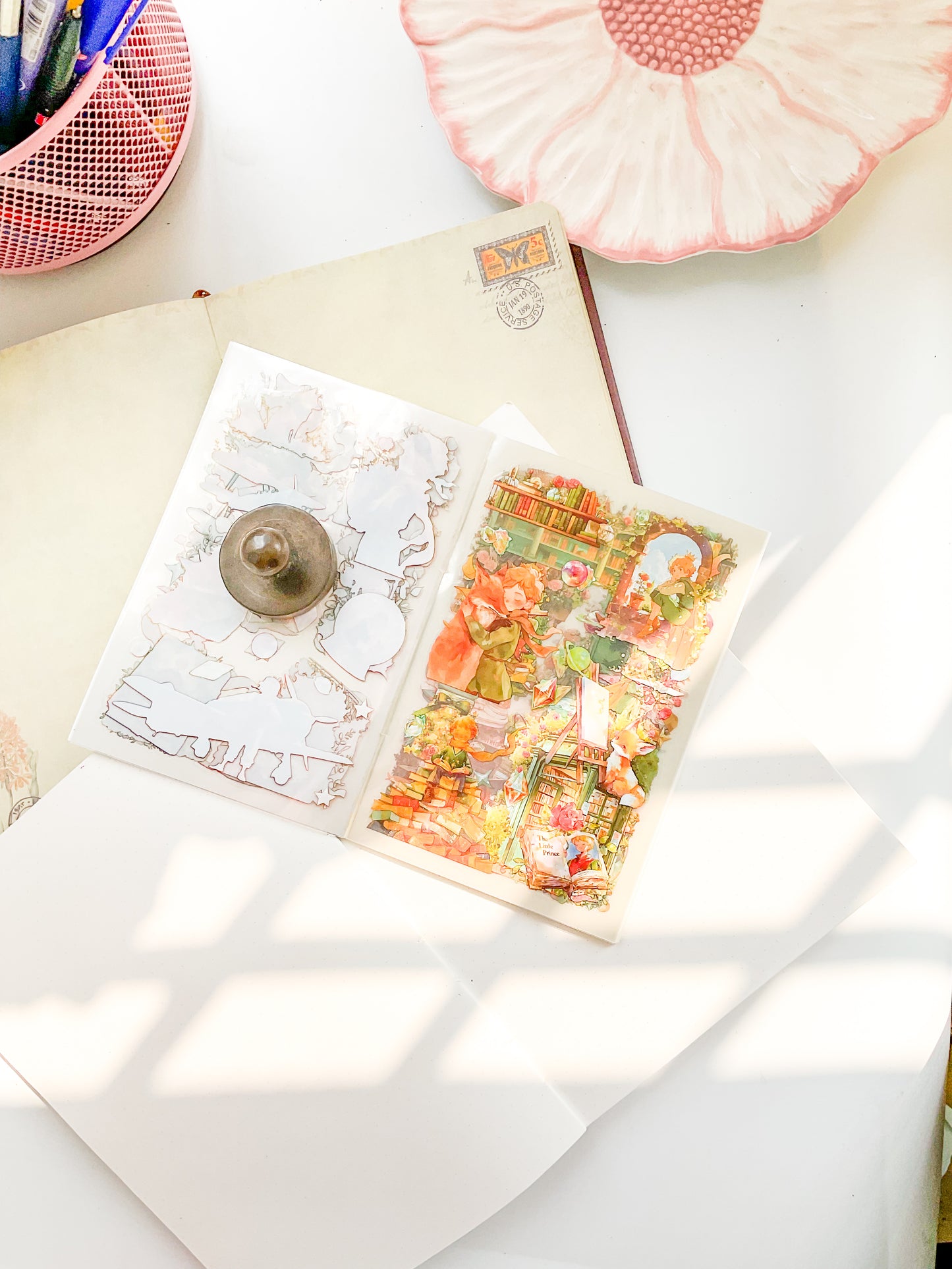 XYYH-403 Jungle Realm||G7 | Fairy Tale Character Sticker Book| Little Prince Pet & Washi Sticker| 150*100mm 20Pcs|Green Theme