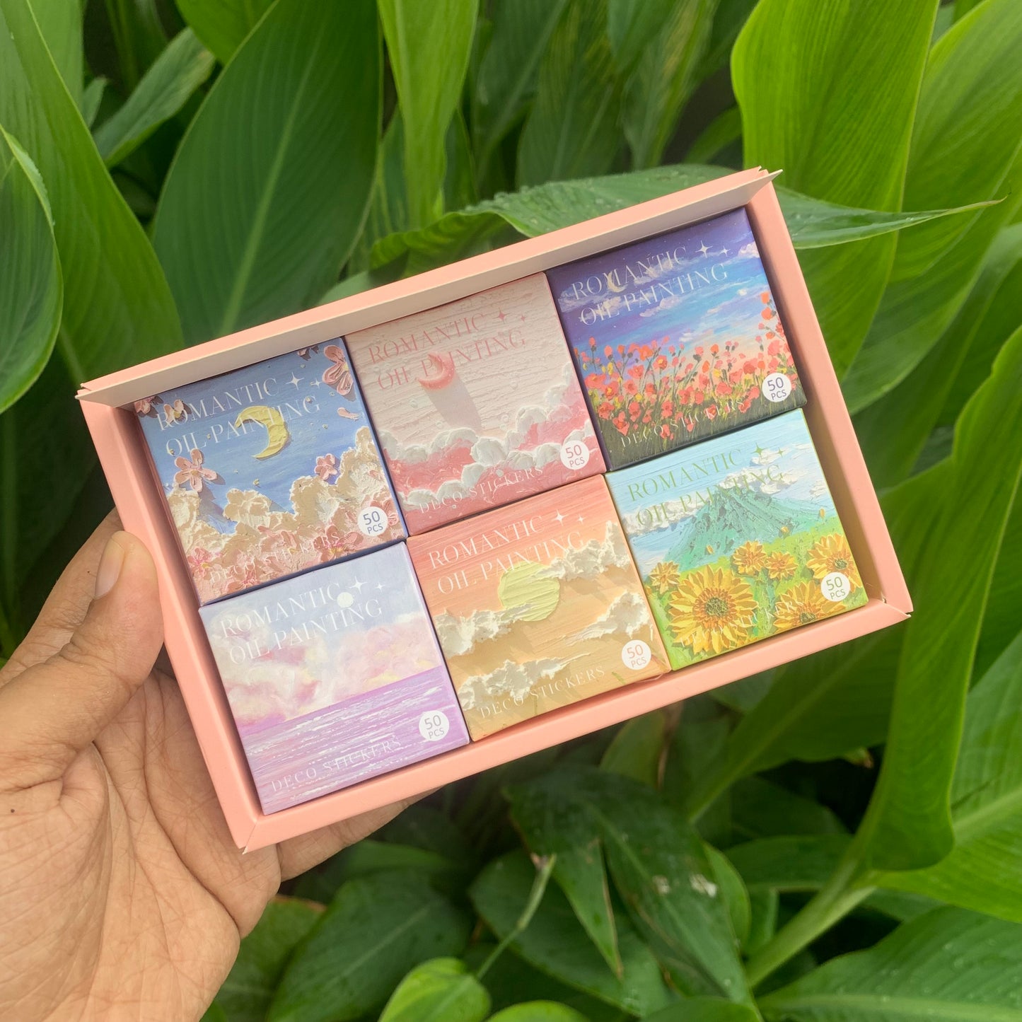 KQ1027ROP |RD| Paper Sticker Box (6 boxes inside ) TOTAL 300 Stickers