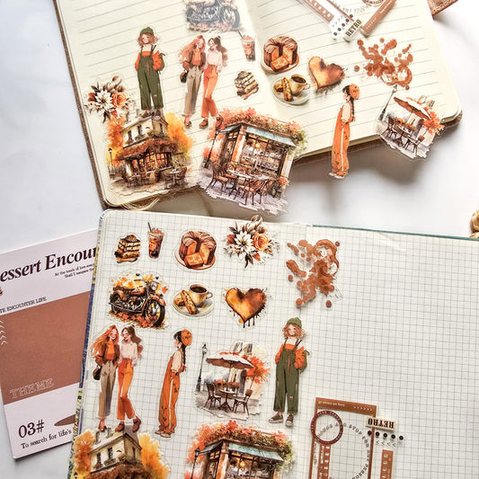 MG051-0023|G-3| Yan Ji PET sticker pack Chi Yu life series character life theme handbook decoration material 30 pieces 5 types