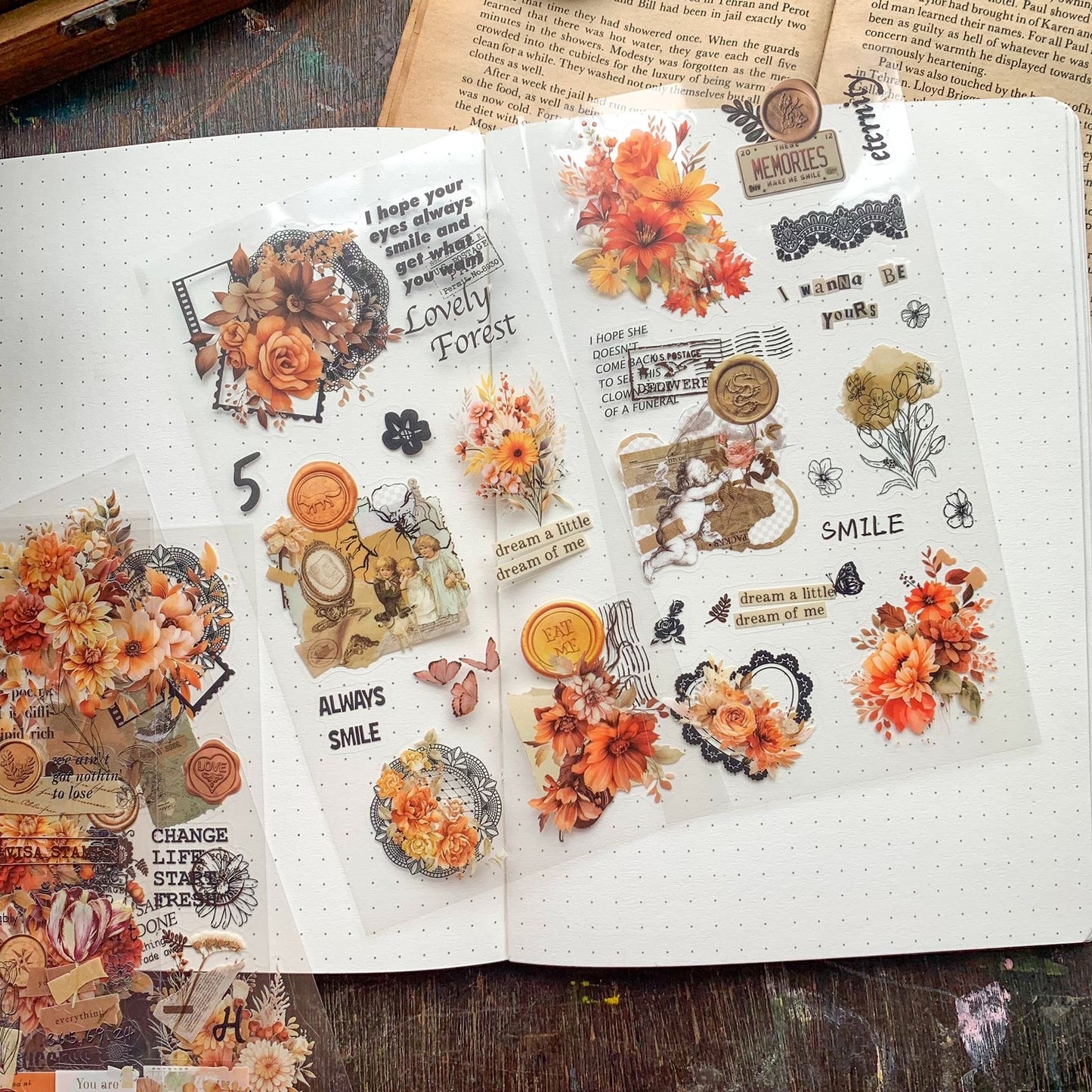 DS-THF-3-TS(KQ) | PET  Journal Paper Sticker Twilight stories | 6 sheets |95*180mm |