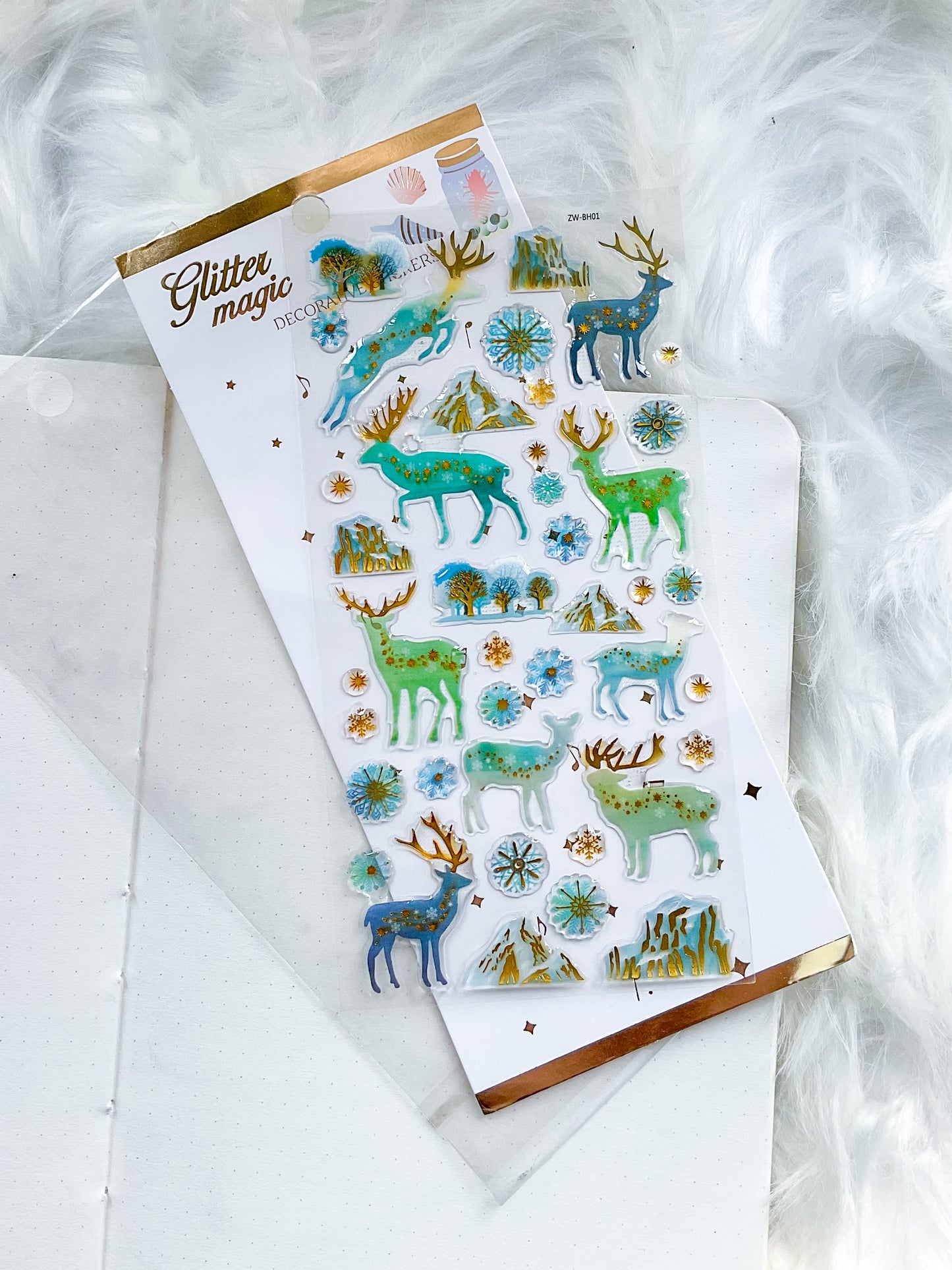 GB21027|Glitter Magic | Decorative Stickers | 3D|