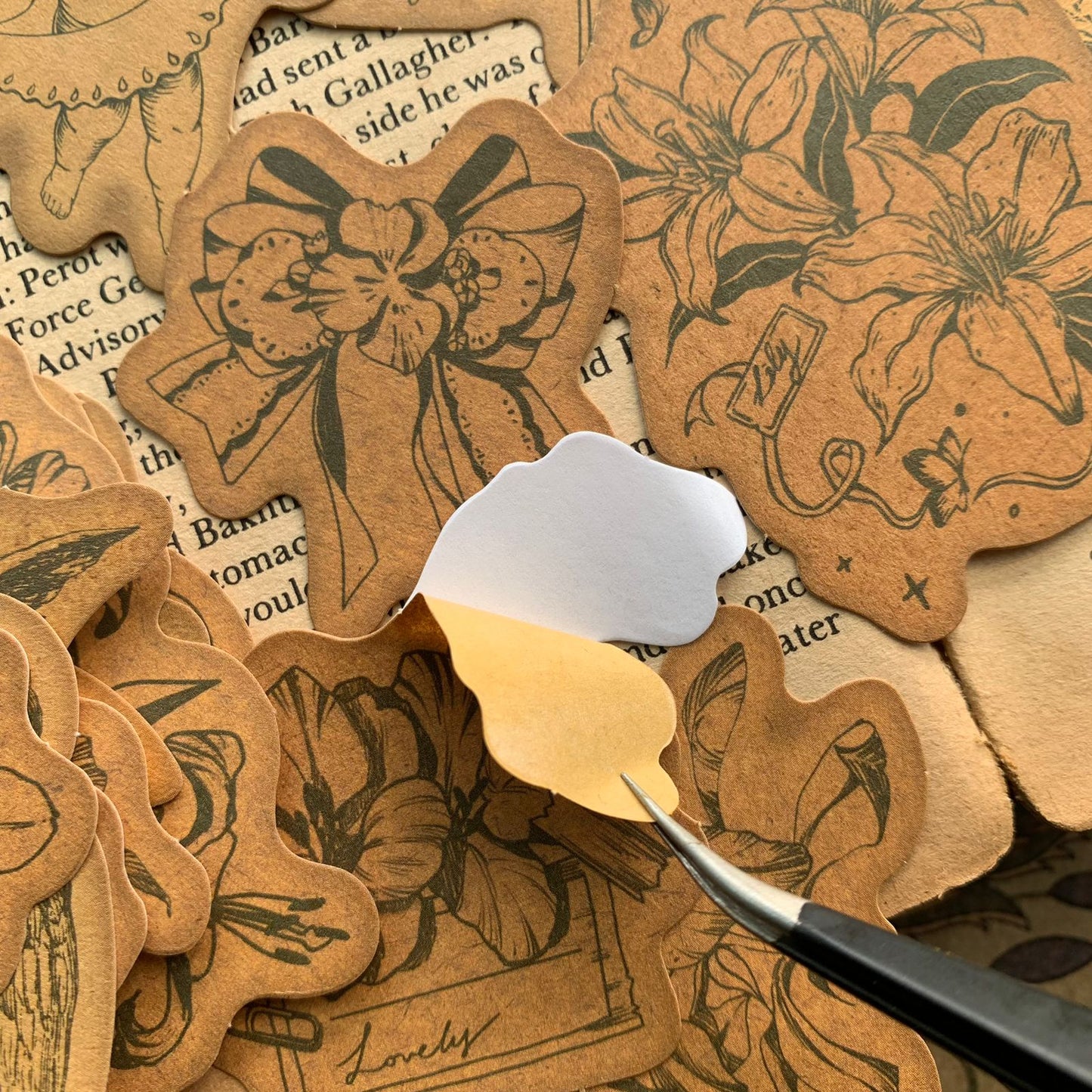 TS06G188 Candy Poetry Retro Paper Cutout 40Pc