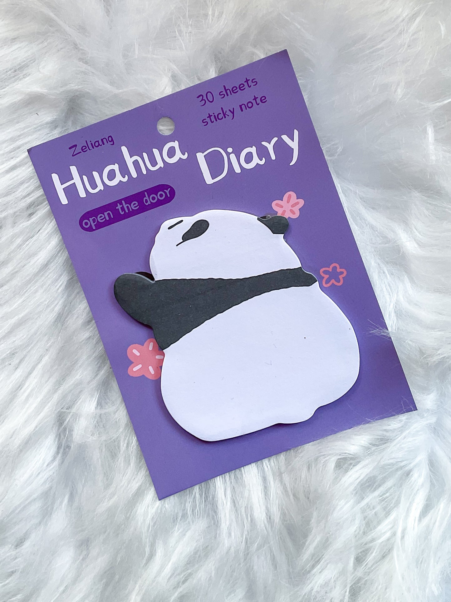 101MG04 | Huahua Diary | Cute Panda Sticky Note| 30 Sheets | 70*85mm