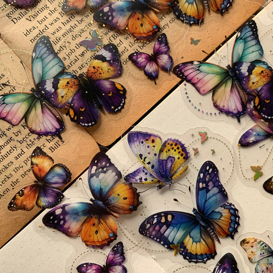 Pphd003 Graceful Butterfly Sticker 20Pc