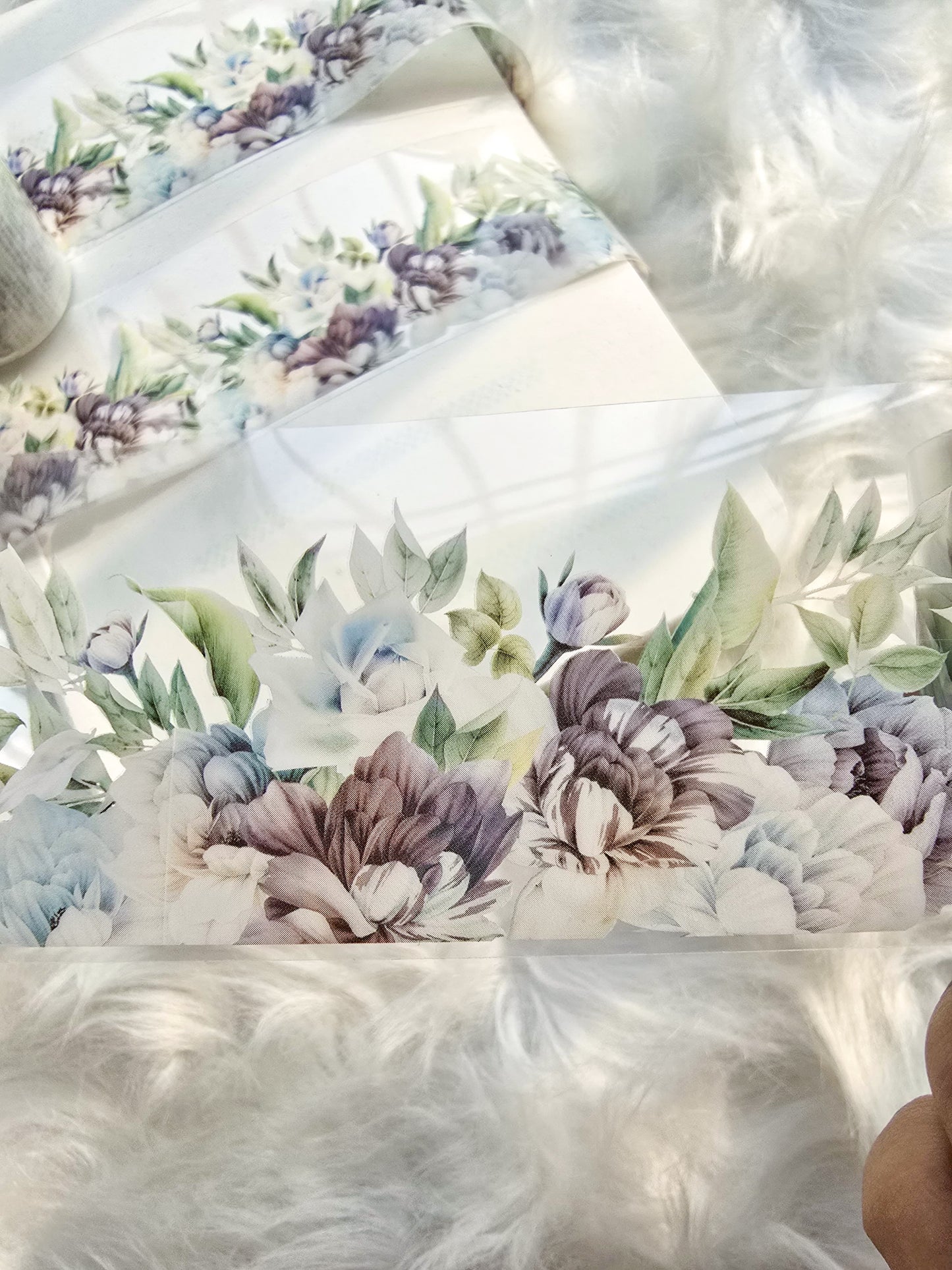 MHD-XYHY003|RC|Floral Theme Transparent PET Sticker Roll | 50 mm | 2mtr