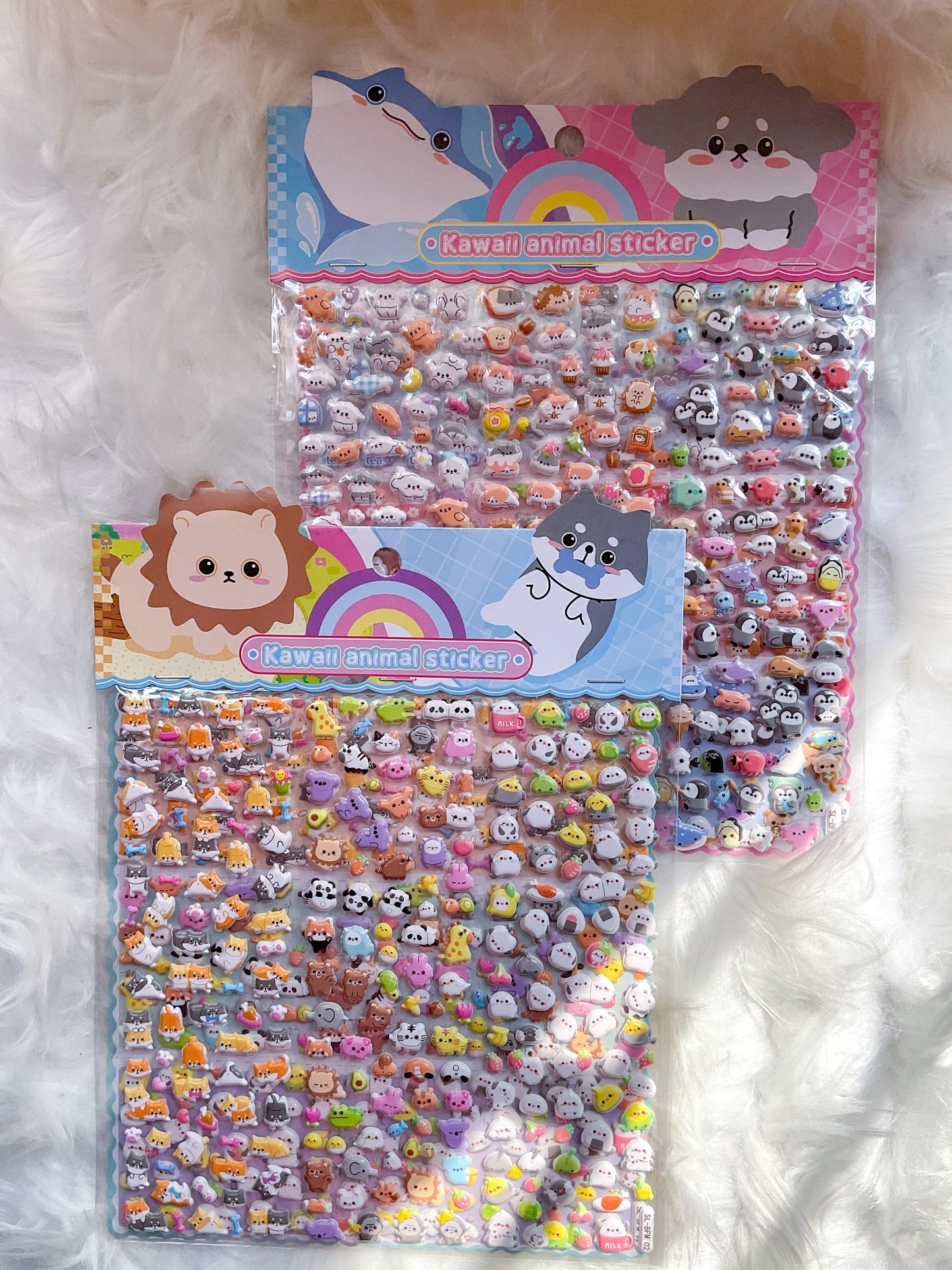 SL-BFM02 | Cute Animal Stickers | Kawaii Sticker |2 sheets| 25*20cm