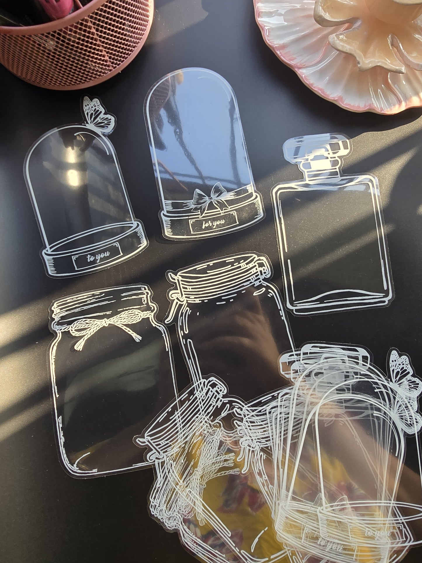 Rmlm001 Transparent Jar Sticker | Dream Collector series | 4*5 20 pcs. 95*140mm